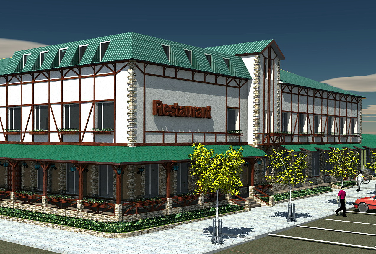 гостинница, фасад 2006г