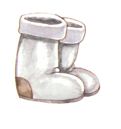 акварель "валенки"