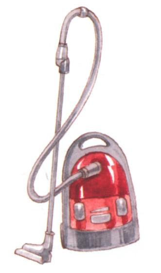 акварель "пылесос"