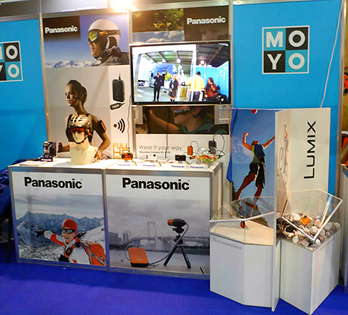 стенд Panasonic ЭКШН-камера • реклама на местах продаж