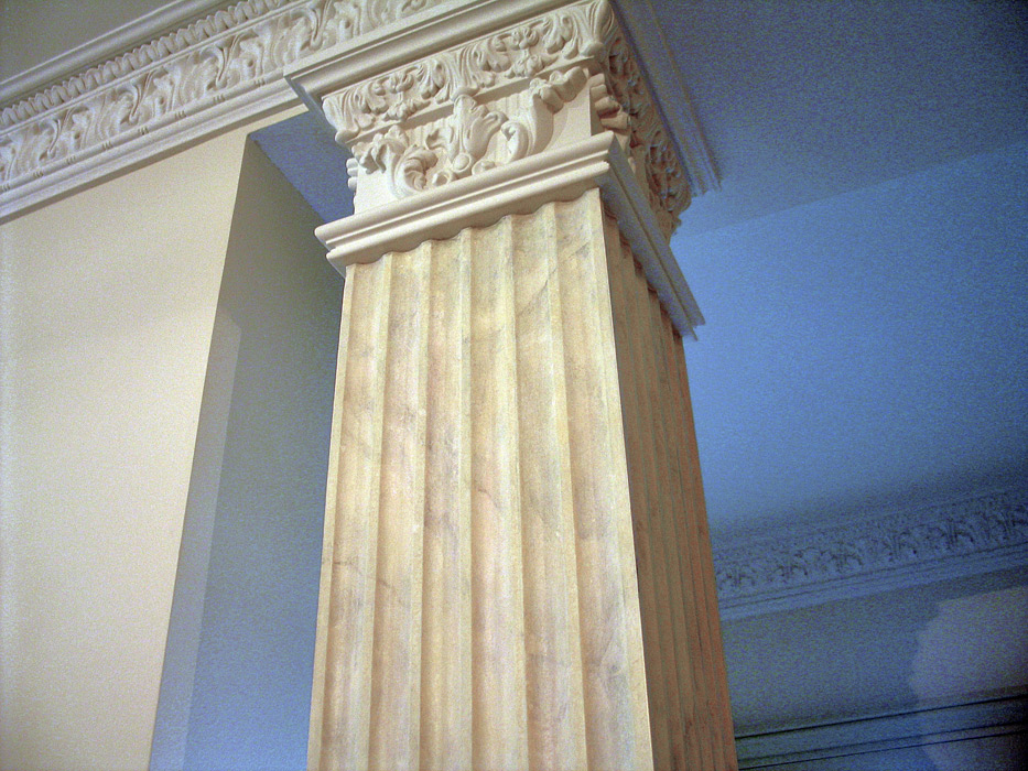 Роспись - обманка "мрамор"