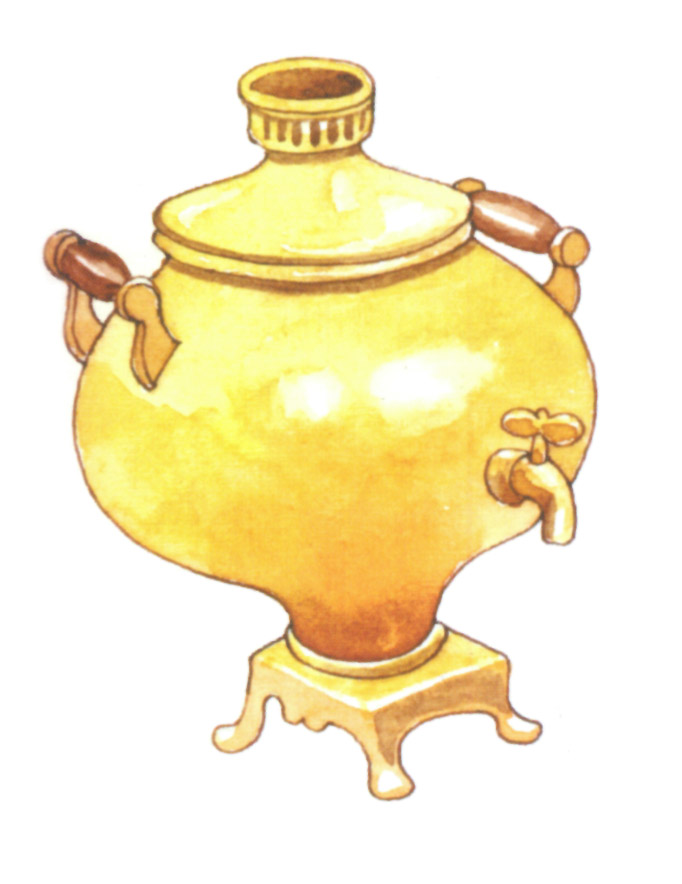 акварель "самовар_2"