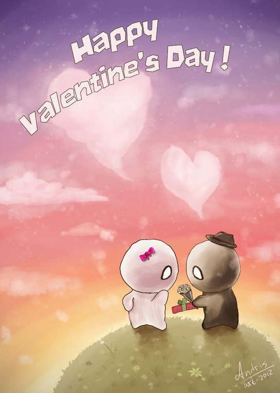 Открытка "День Святого валентина"