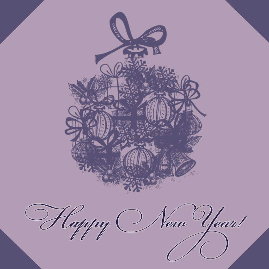 открытка новогодняя