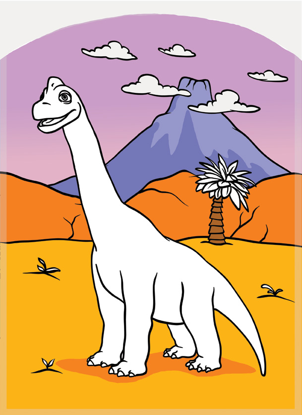 Раскраска про динозавров