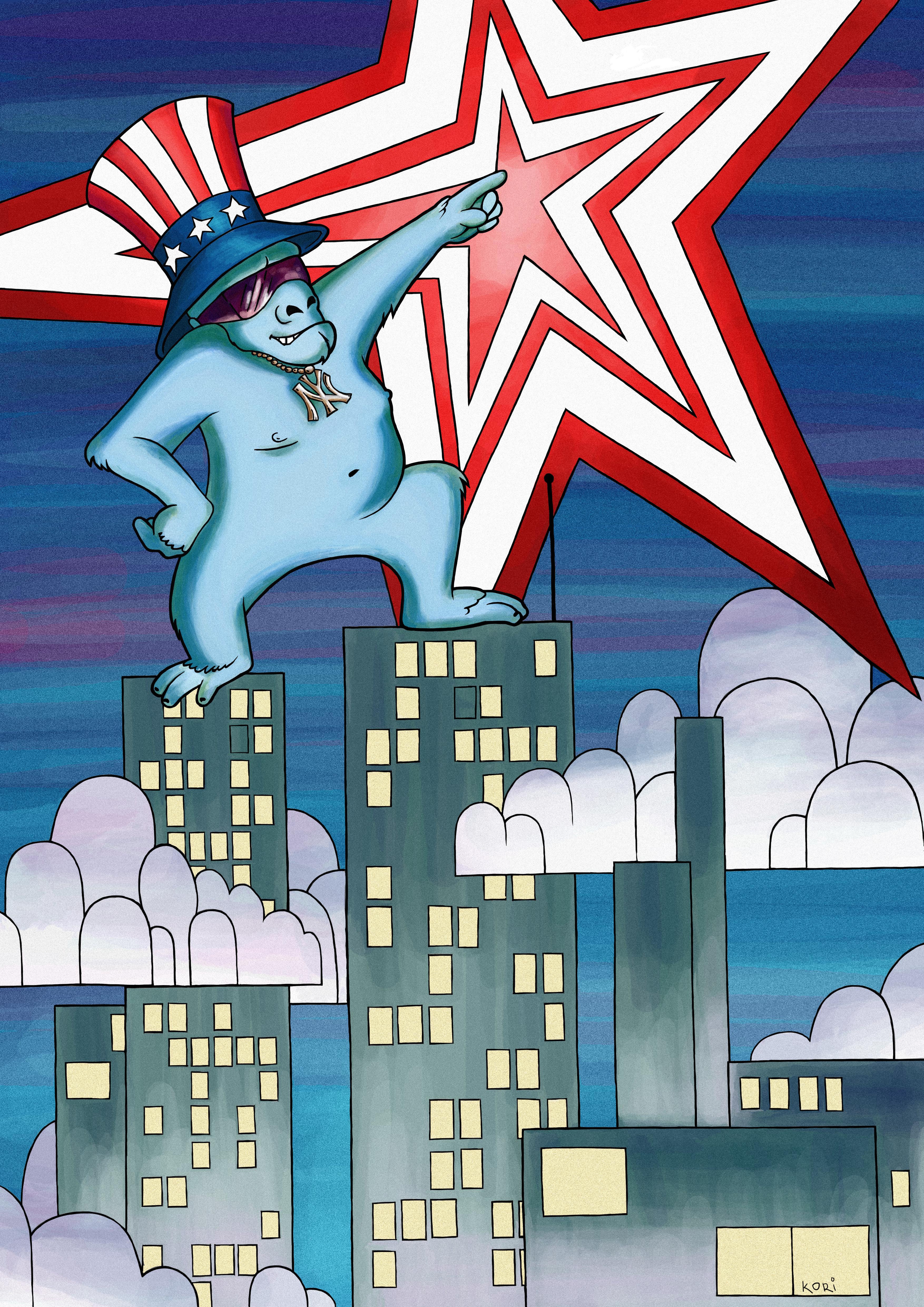 Фон для афиши вечеринки "New-York party"