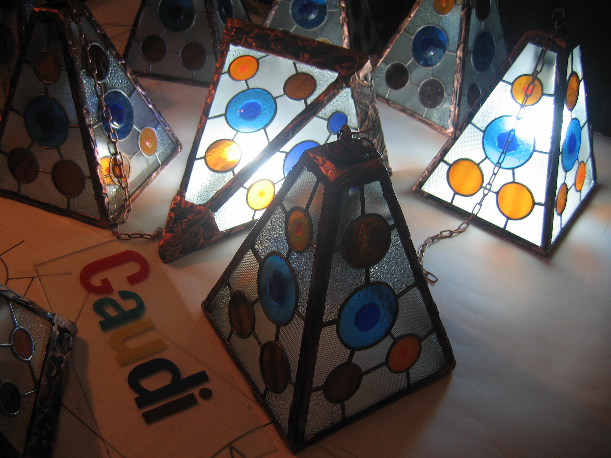 светильники " ГАУДИ " - фьюзинг, тиффани