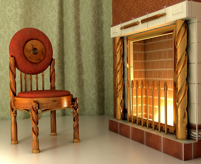 Инсталяция "Инструмент в интерьере", для компании "Прак