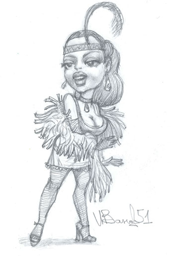 Персонаж "Актриса варьете"