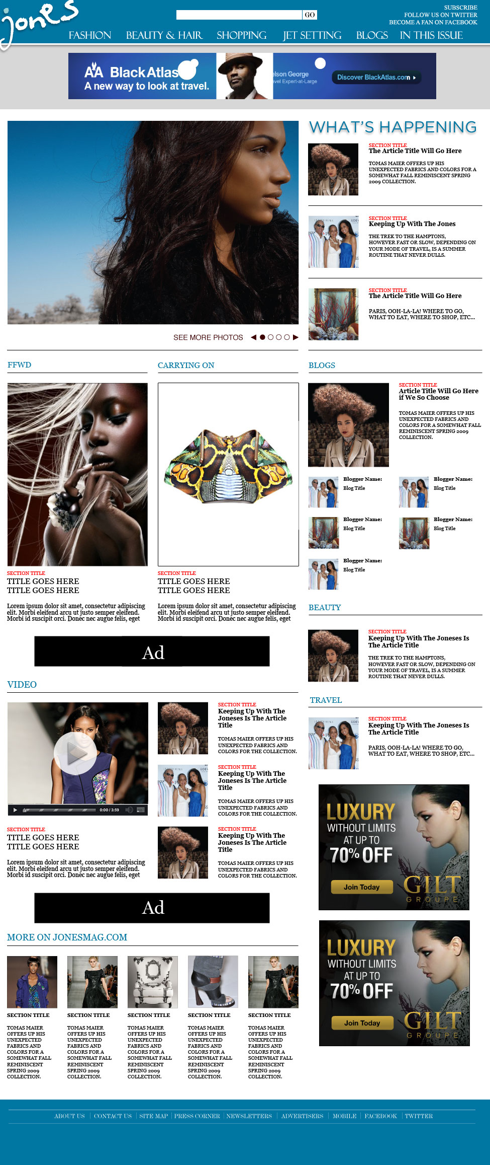 Интернет магазин "Jones"