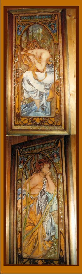 батик, смешаная техника