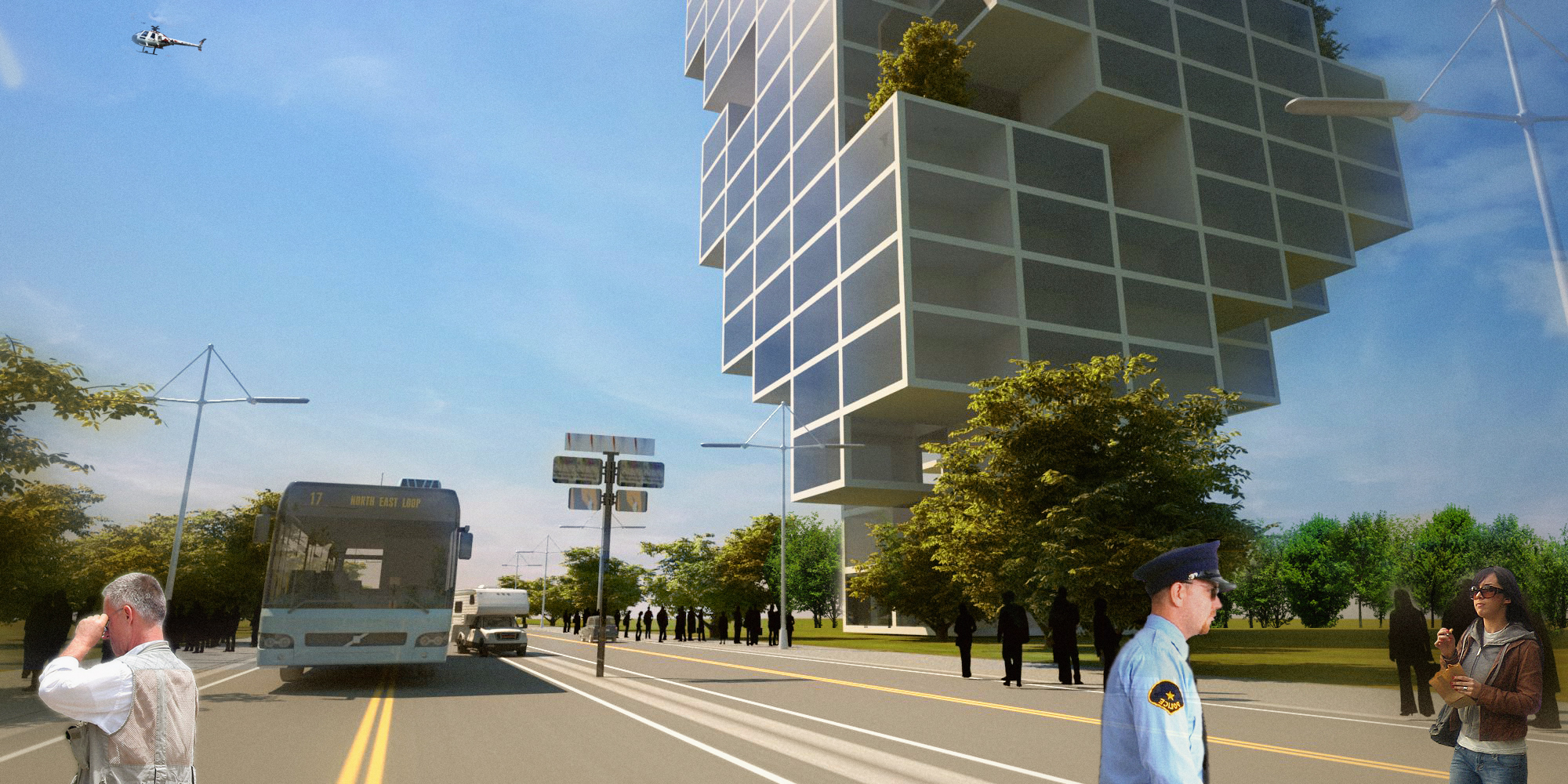 . MVRDV skyvillage render mazacho