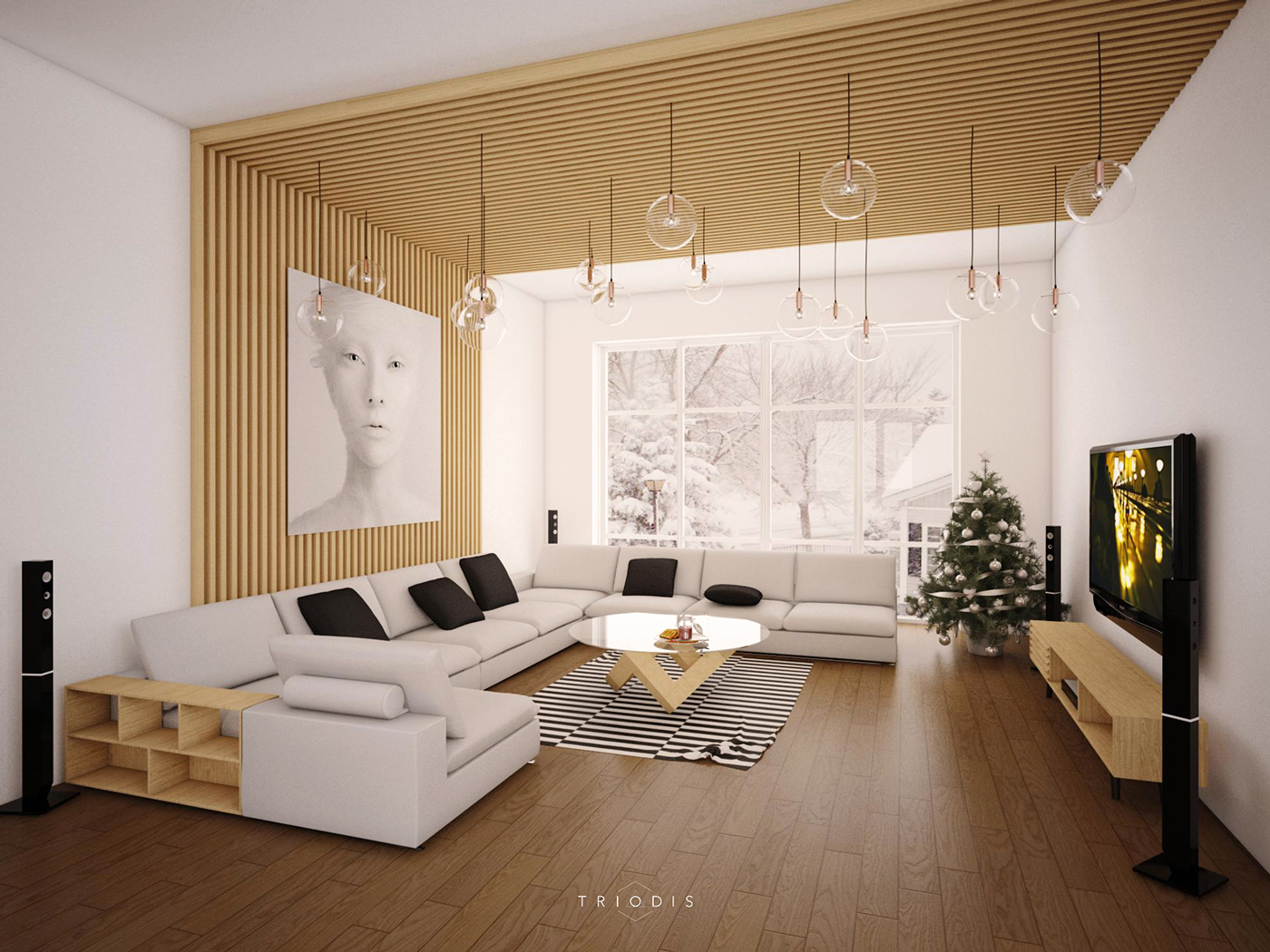 Интерьер гостиной 2