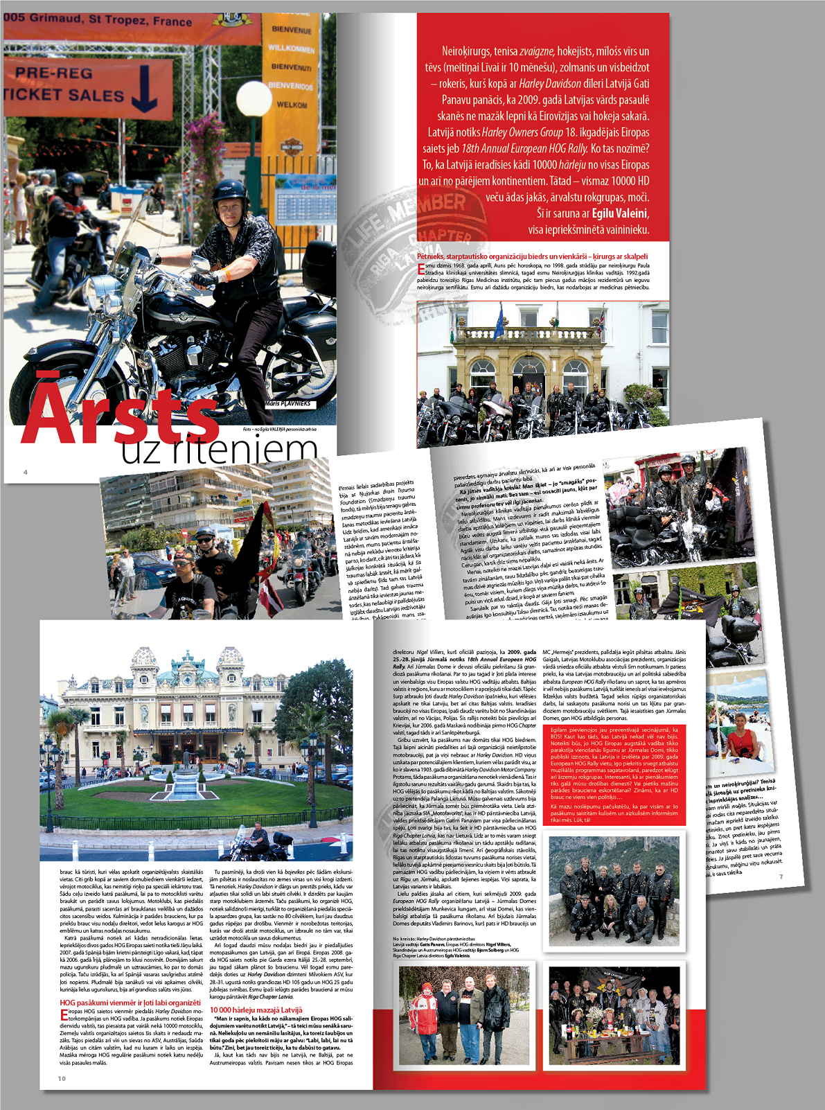 разворот журнала А4 "Atrak un skalak"