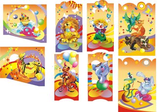 Эскизы для детских городков. Компания"Авен".