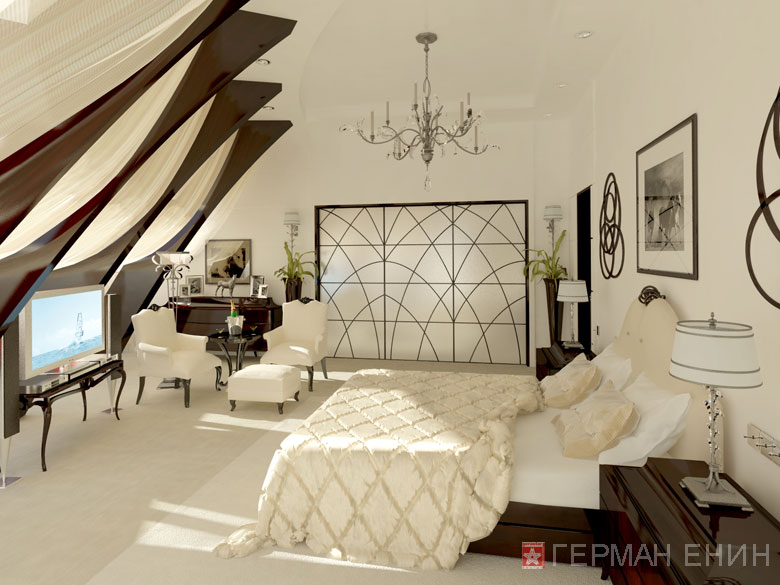 интерьер красивой спальни