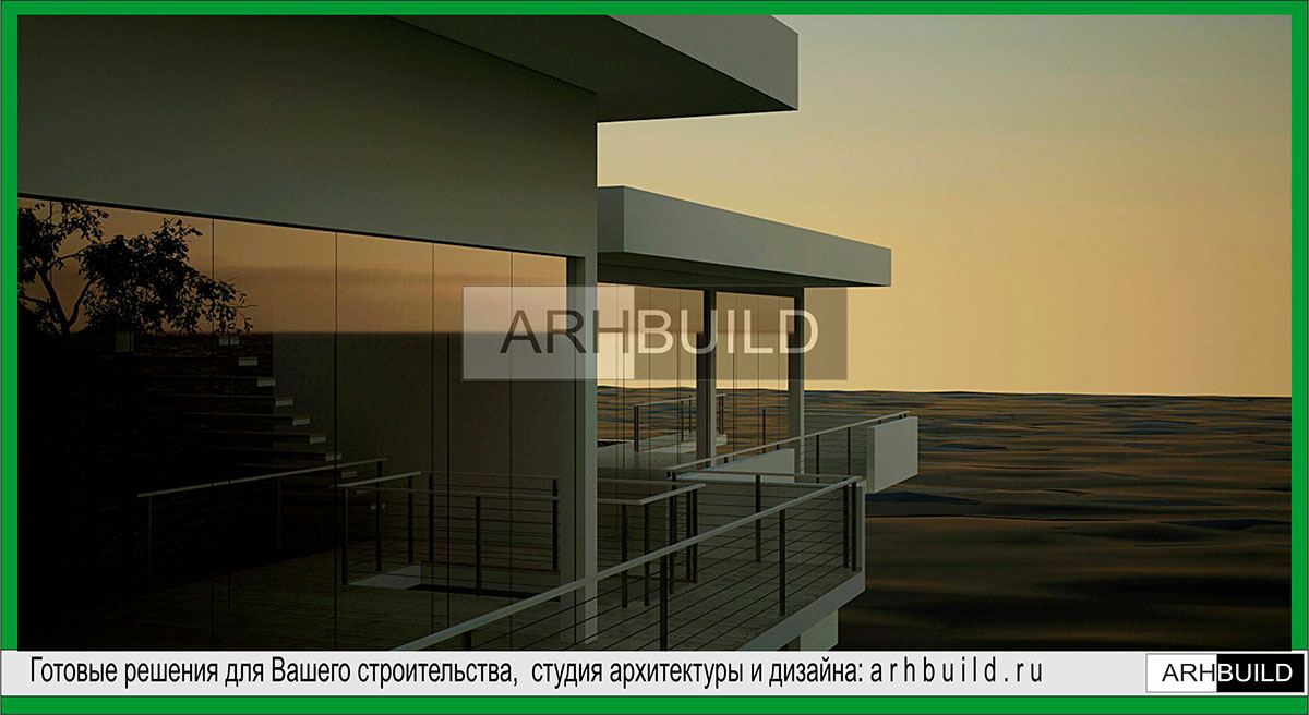 Проект роскошного особняка, расположенного с видом на Чёрное море