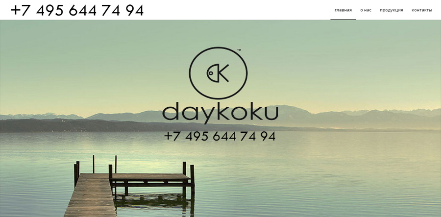 Сайт-визитка DAYKOKU.RU