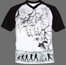 Дизайн футболки из серии "Гранж"