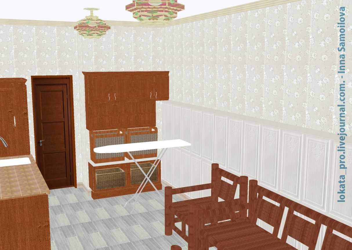 Прачечная в сером цвете. Первомайка (коттедж)