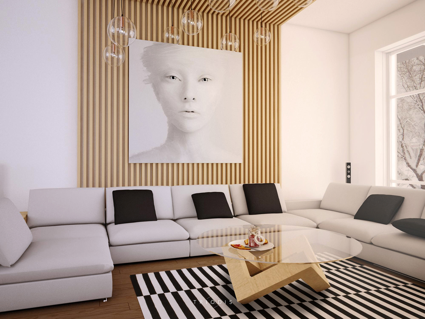 Интерьер гостиной 3