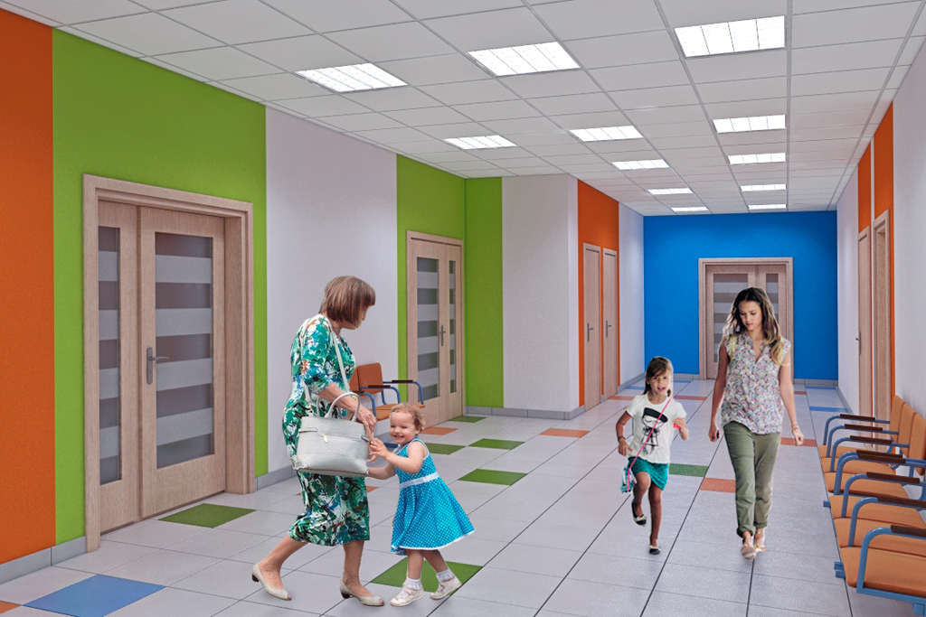 Визуализация интерьера детского сада