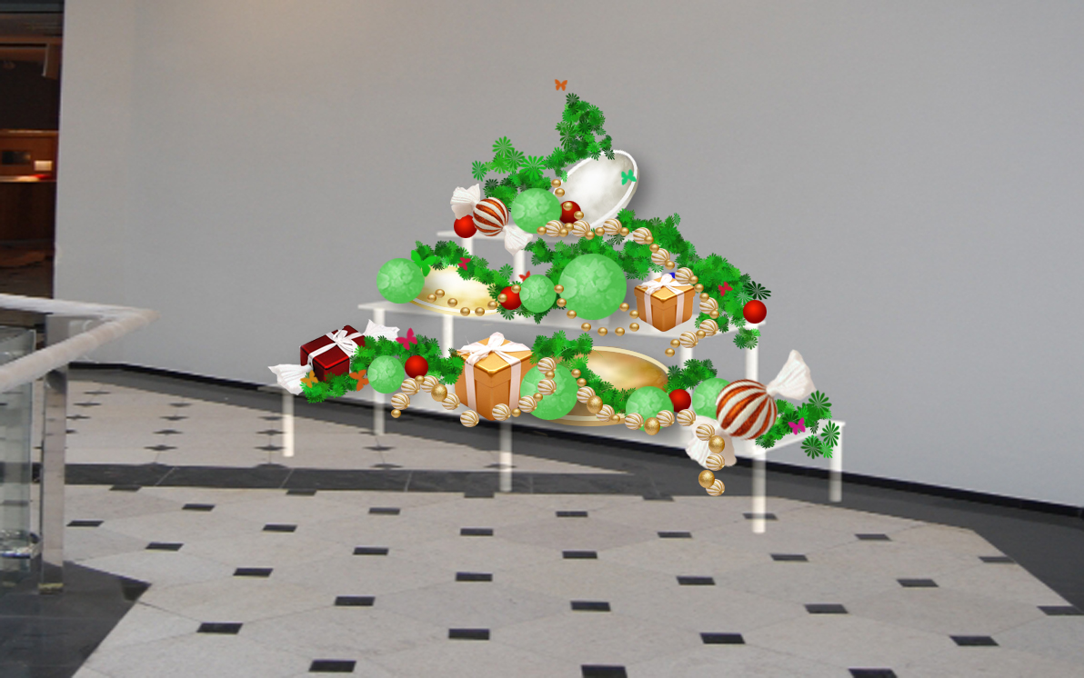 проект праздничного оформления. торговый центр "Опера пассаж&quot