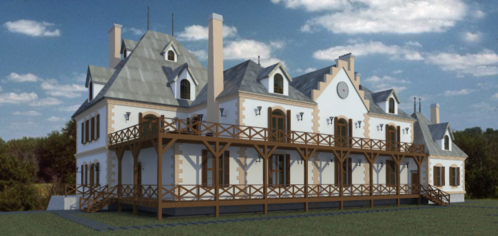 частный жилой дом " замок "