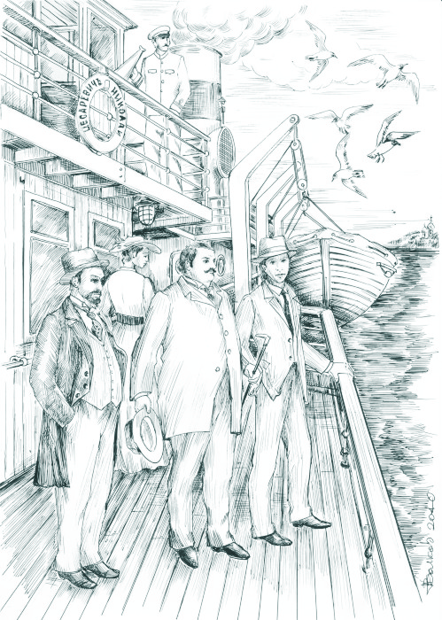 иллюстрации к роману "Аргентинец"