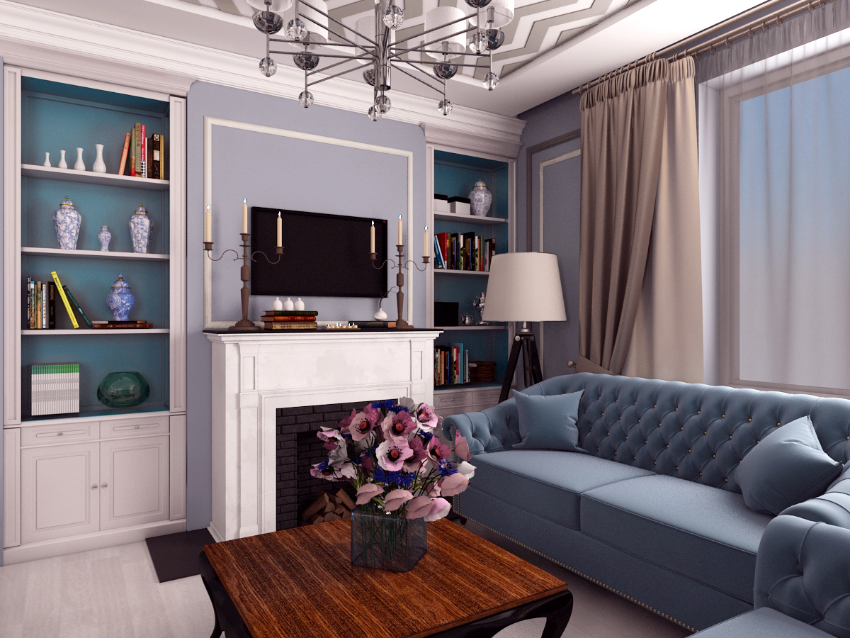 загородный дом в стиле эклектика