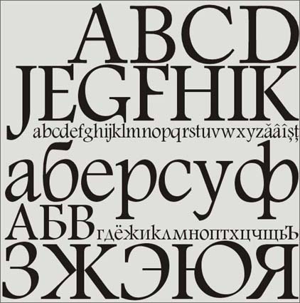 Акцидентный наборный шрифт ARGUS SV, формат TTF/OTF