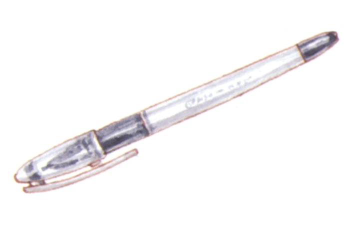 акварель "ручка"