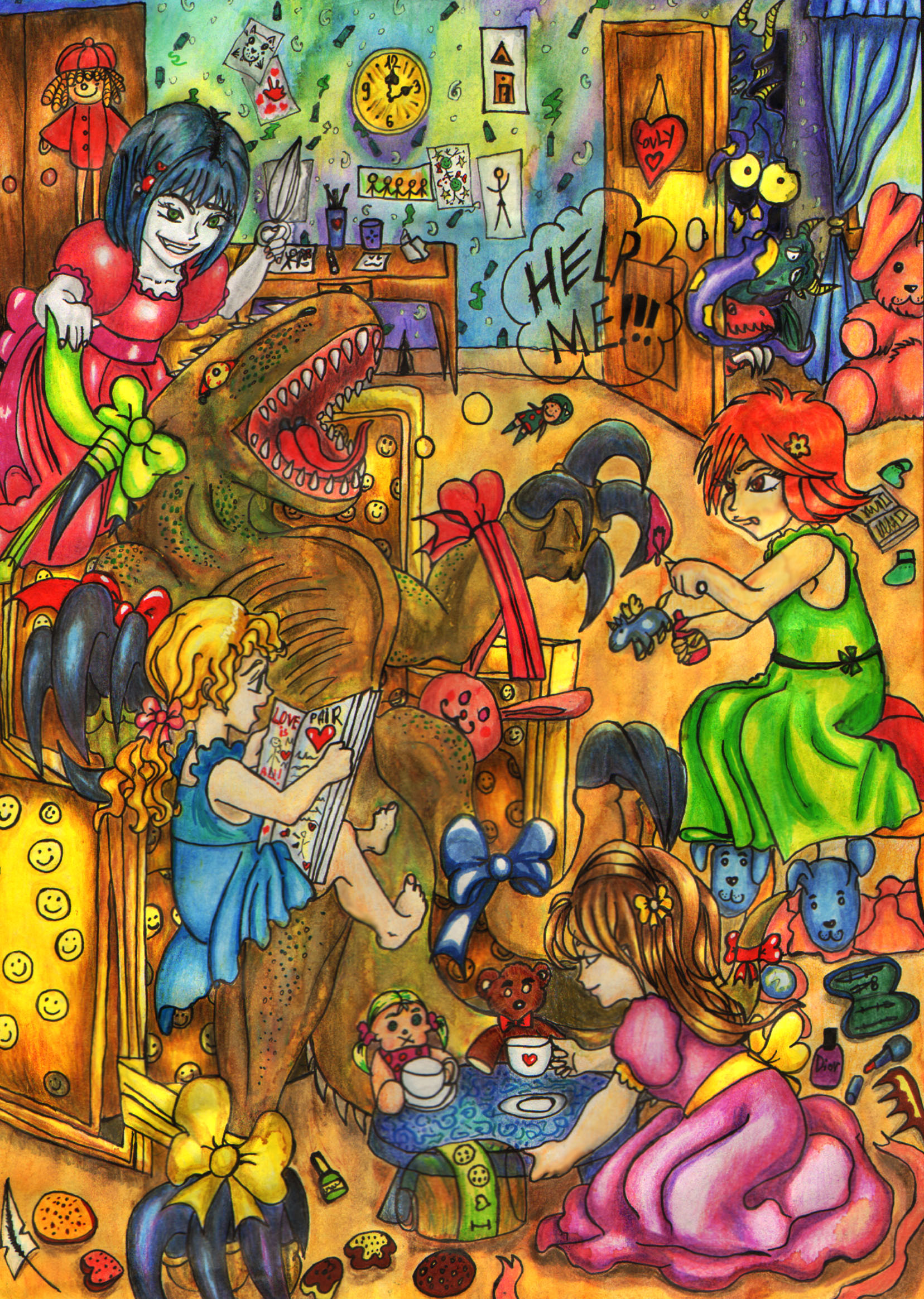 Девочки и монстр