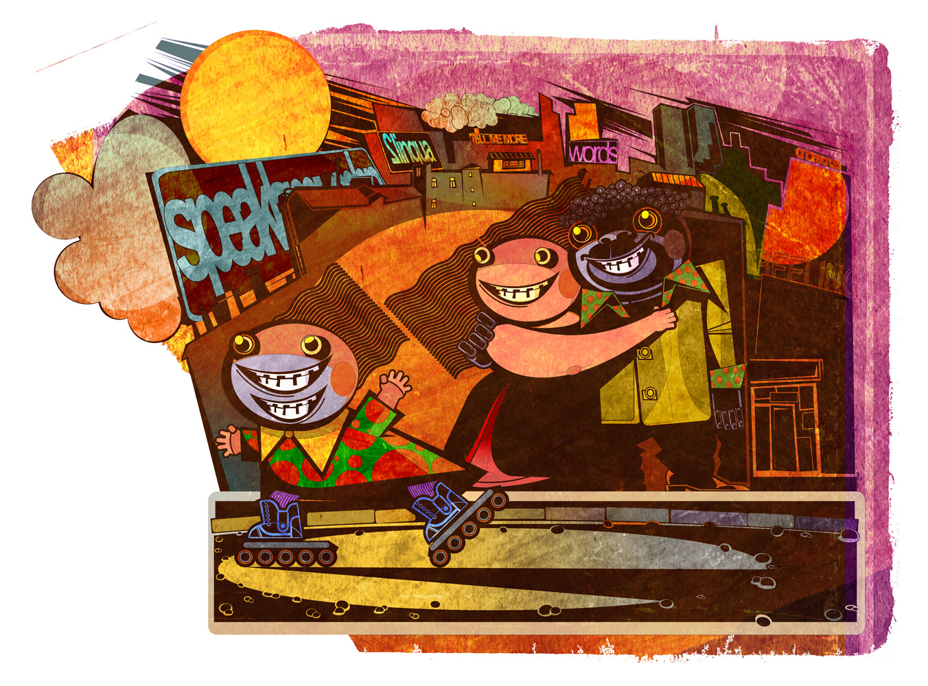 "Билингва"(2)/ иллюстрация к статье в журнал Forbes [Style]