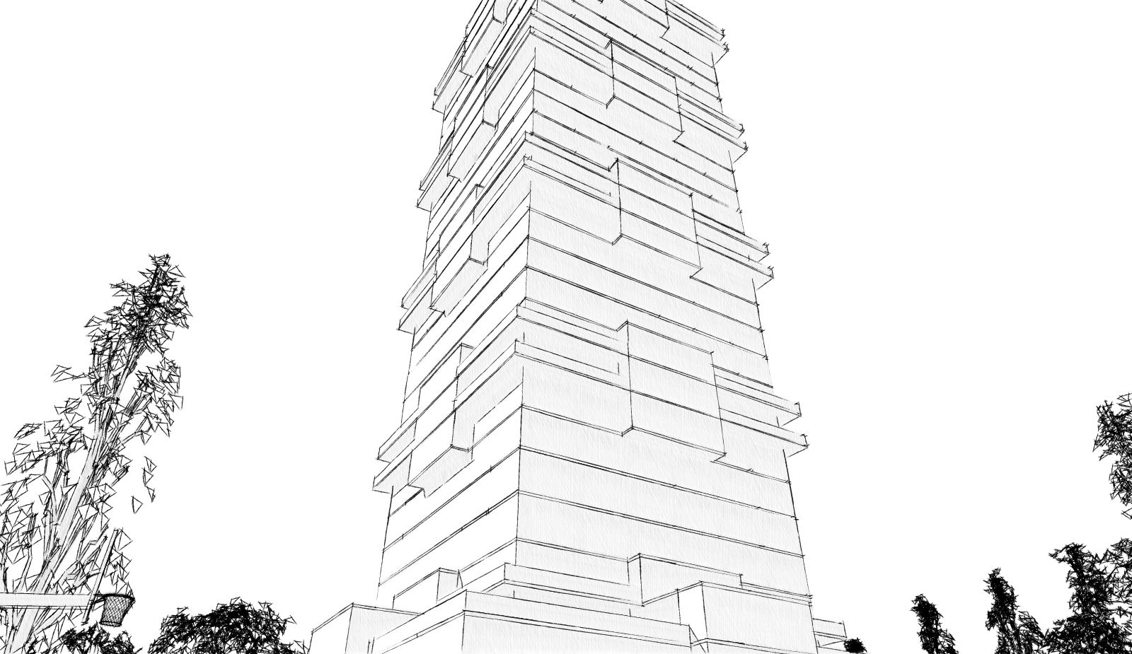 Форэскиз 30 этажного многофункционального здания г.Ростов на Дону