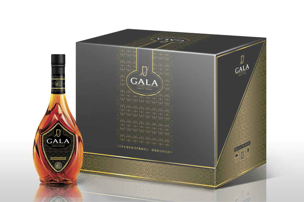 Комплексная разработка бренда коньяка "GALA"