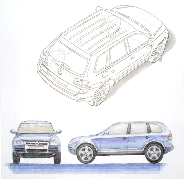 Плакат "Volkswagen Touareg"