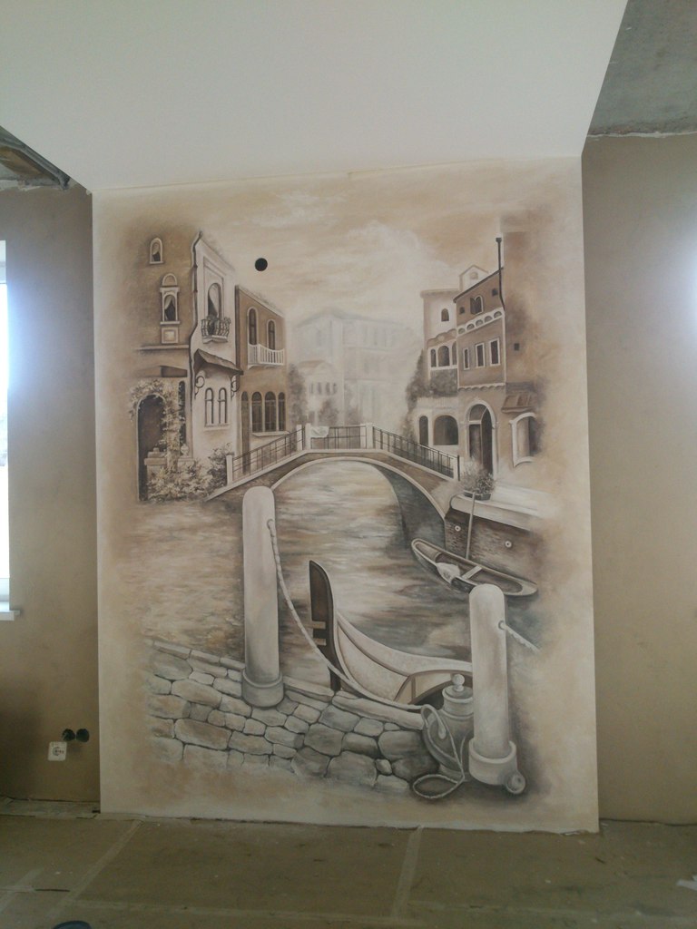 Роспись стен "Венеция"