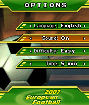 меню для игры