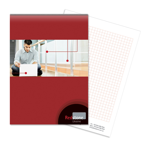 Блокнот для компании Redstone