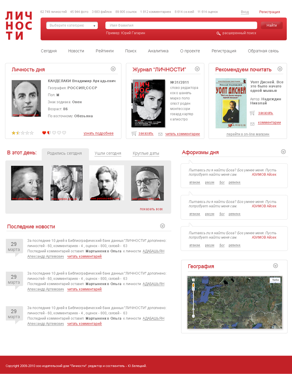 Портал "ЛИЧНОСТИ"