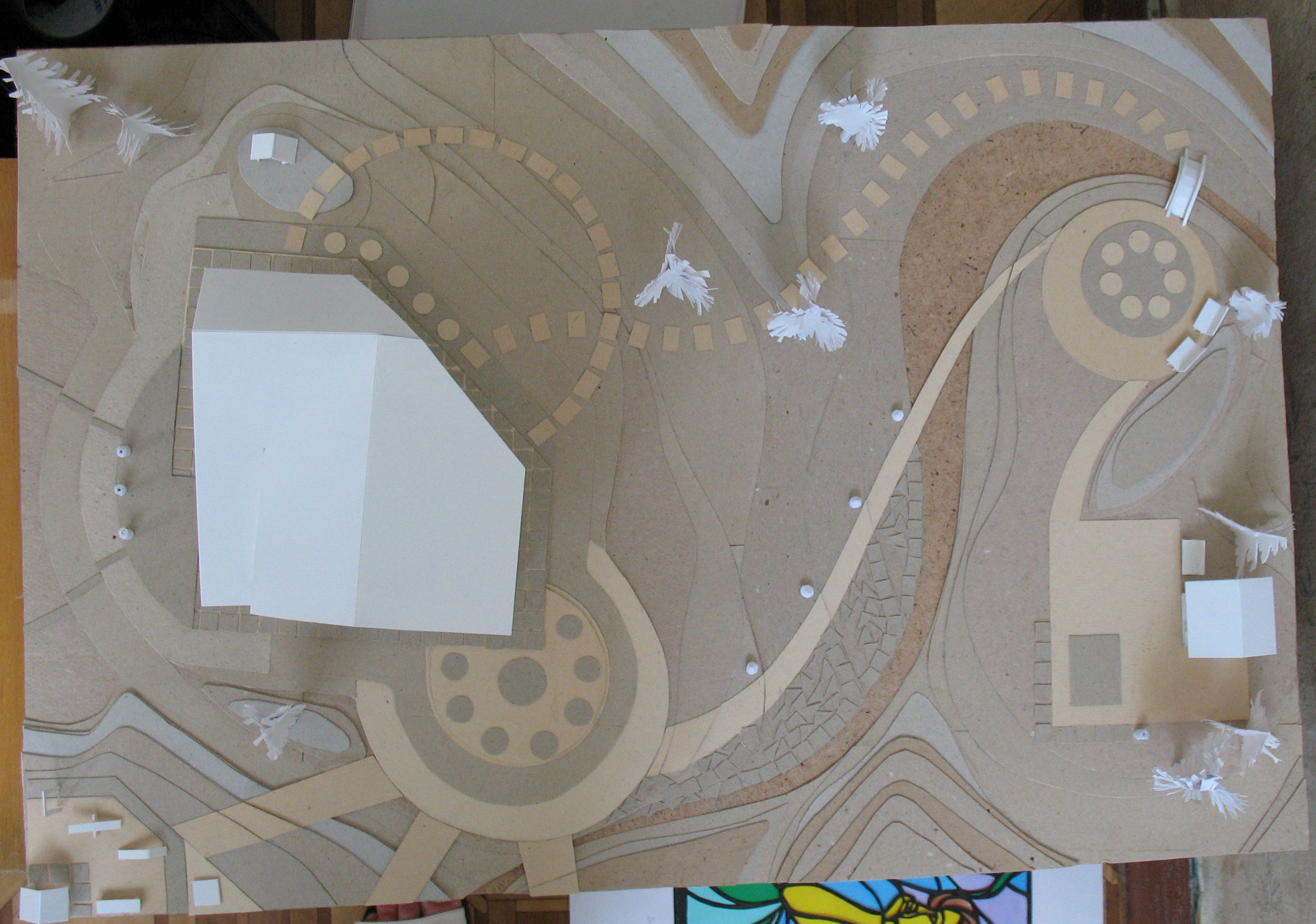 макет загородного дома вид сверху