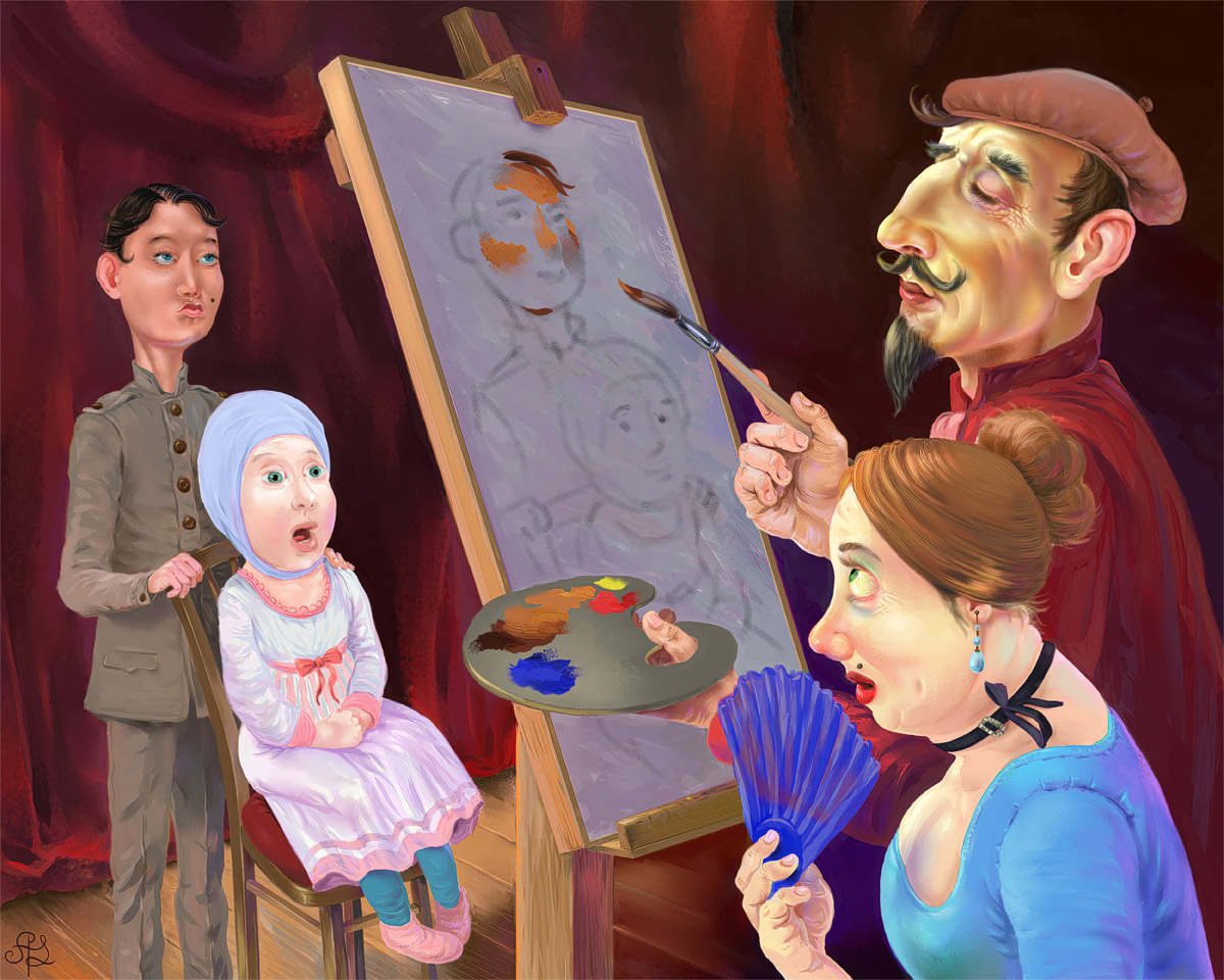 Салонный живописец.