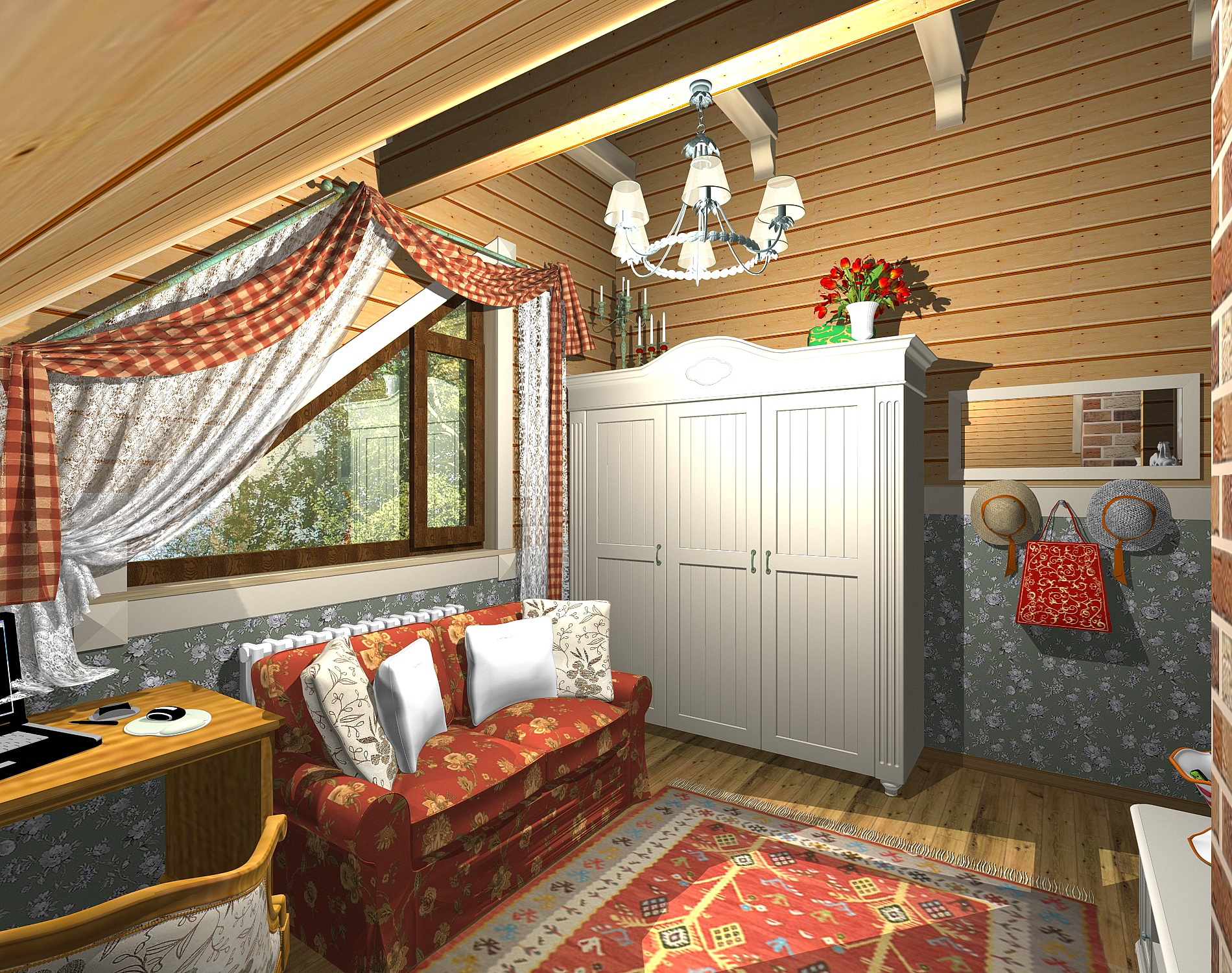 Загородный дом. Кабинет.