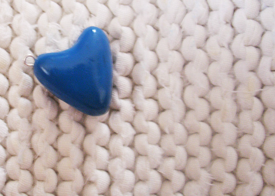 Сердце-подвеска из полимерной глины