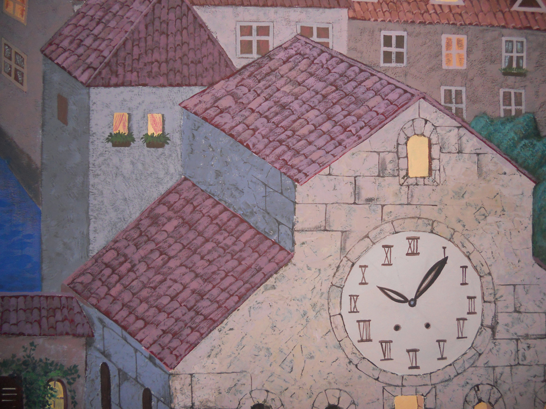 Роспись стен в детской "Сказочный город"