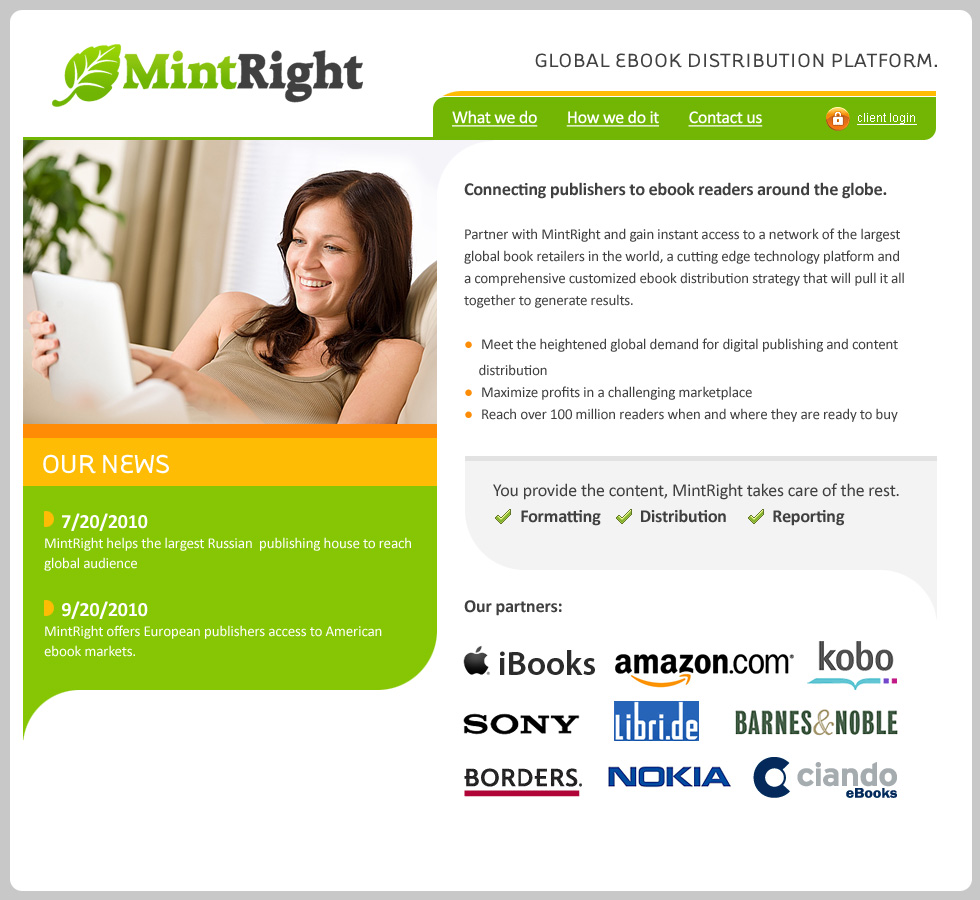 ebook distribution platform "MintRight"