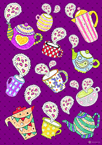 Постер "Весёлое чаепитие"