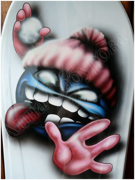 аэрография на сноуборде