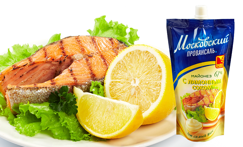 Стейк красной рыбы